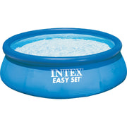 Intex easy set pool 128132np, ø 366 x 76 cm zwembad (lichtblauw donkerblauw, met patroonfiltersysteem eco 604) - afbeelding 1