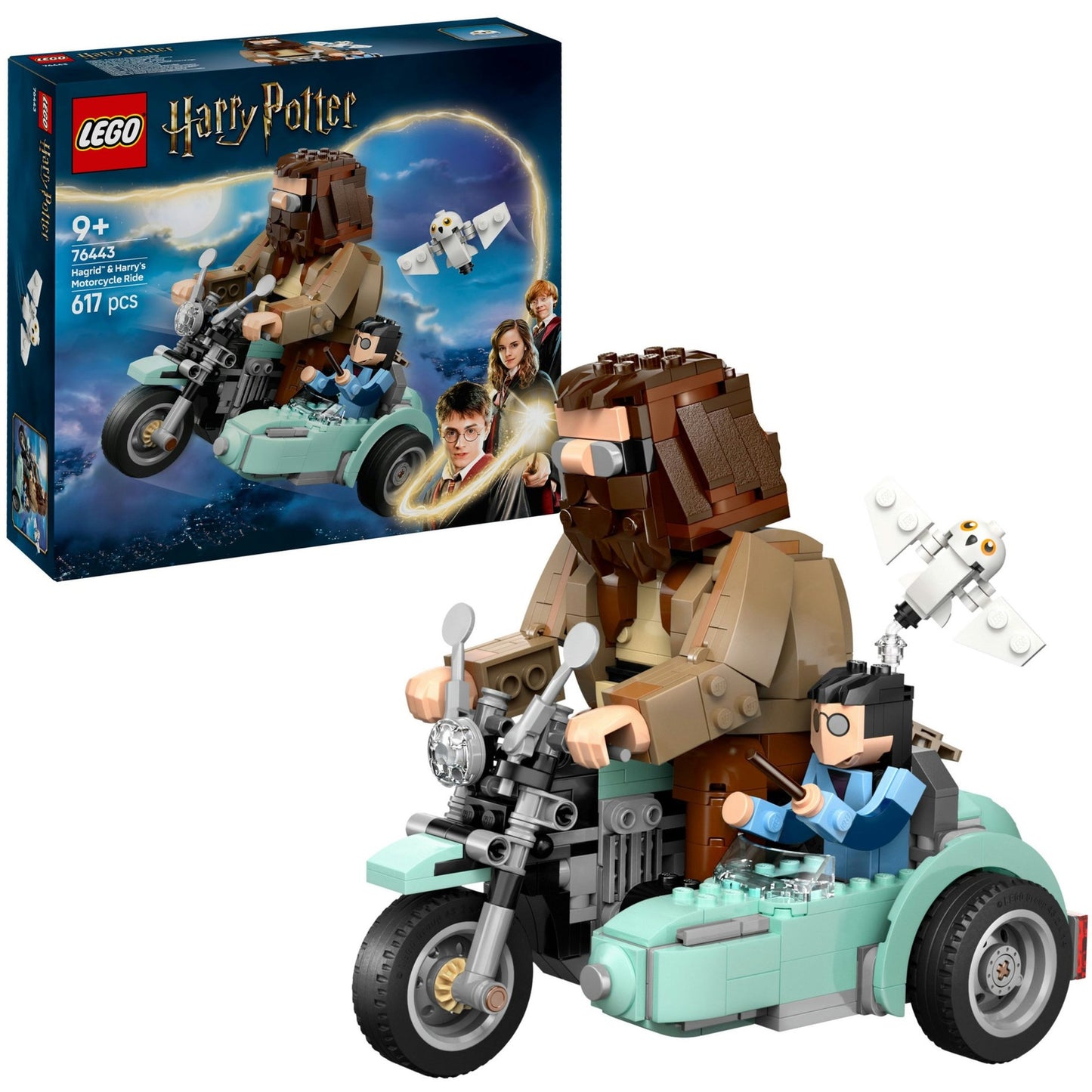 Lego harry potter - hagrid en harry's rit op de motor constructiespeelgoed (76443)