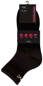 Lenz performance quarter tech - calzini da corsa (pacco da 3) - afbeelding 2