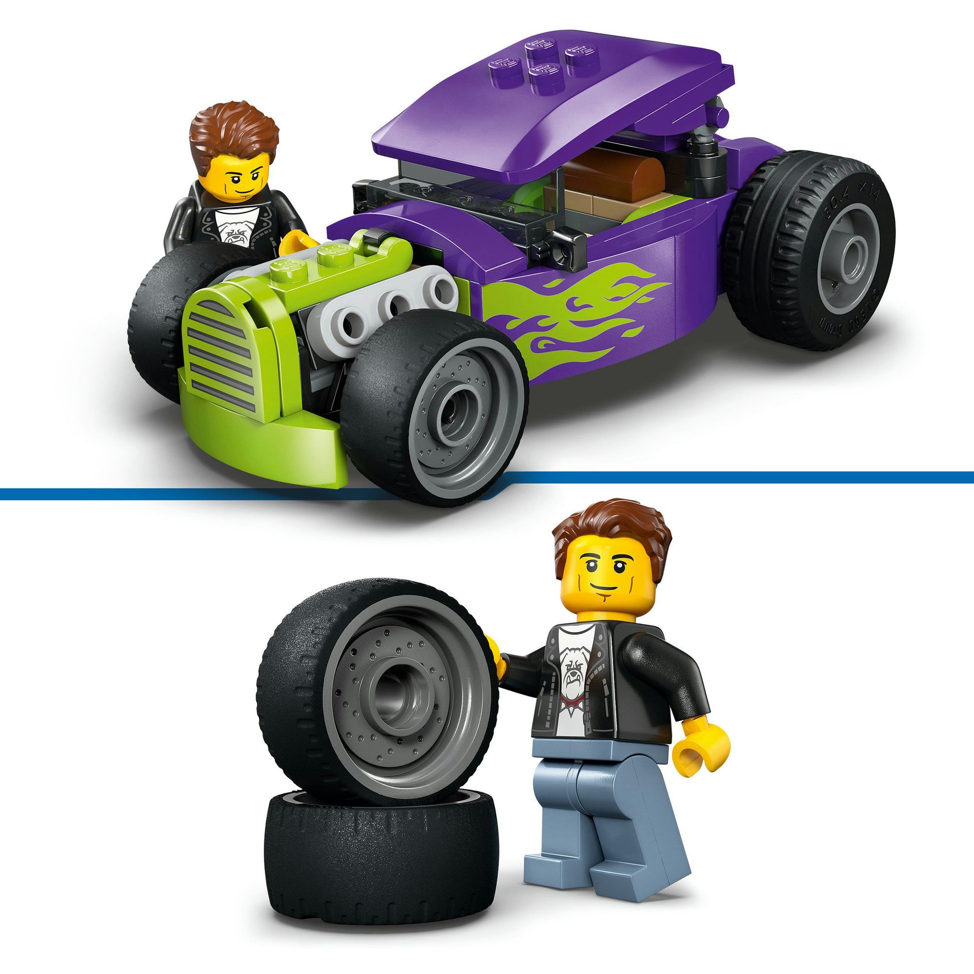 Lego City Great Vehicles 60485 Hot Rod | 2 pezzi