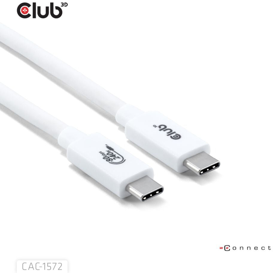 Club 3D USB-C 80GBPS certificato 240W 8K 240Hz