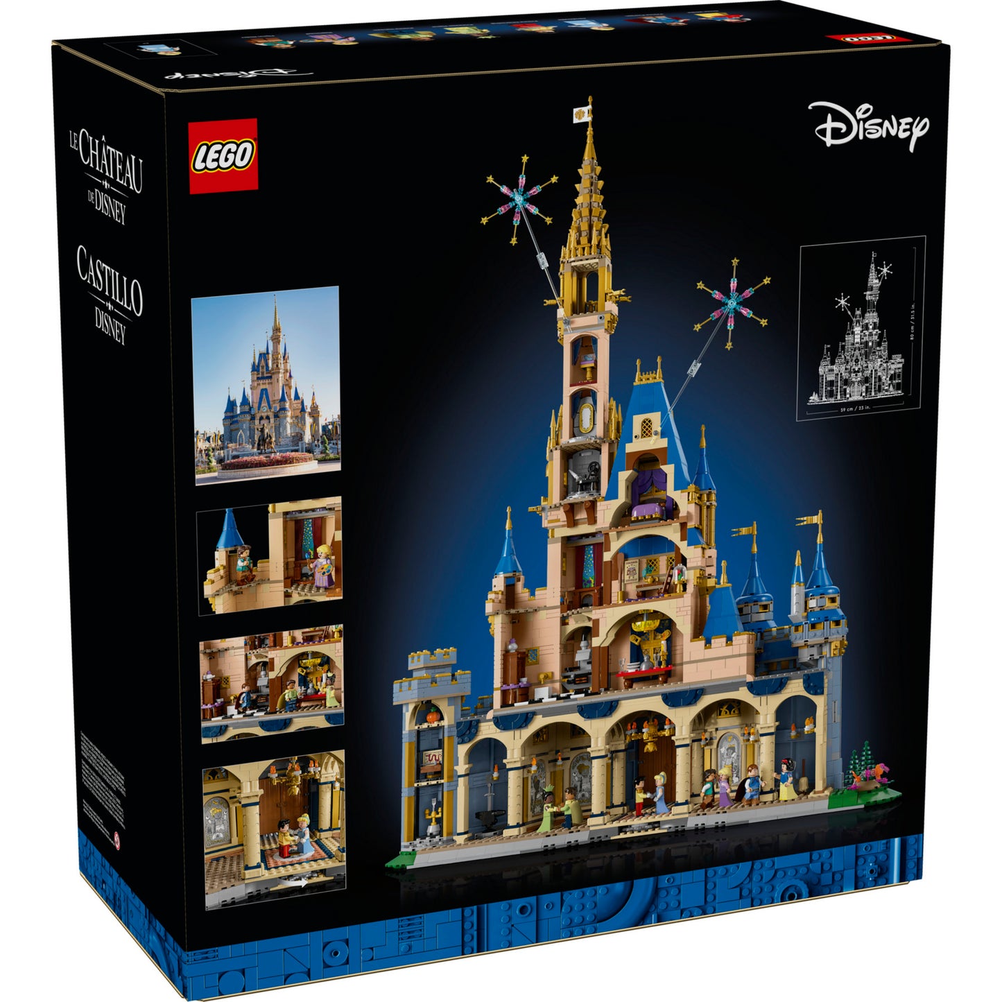 Lego disney - juguetes de construcción castillo disney (43222)