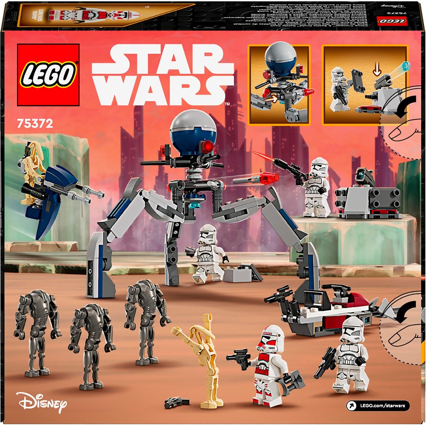 Lego Lego Star Wars 75372 Clone Trooper e Battle Droid Battle Pack