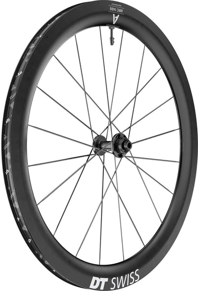 Ruota anteriore in carbonio DT Swiss Arc 1400 Dicut® 55 28 Disc Cl