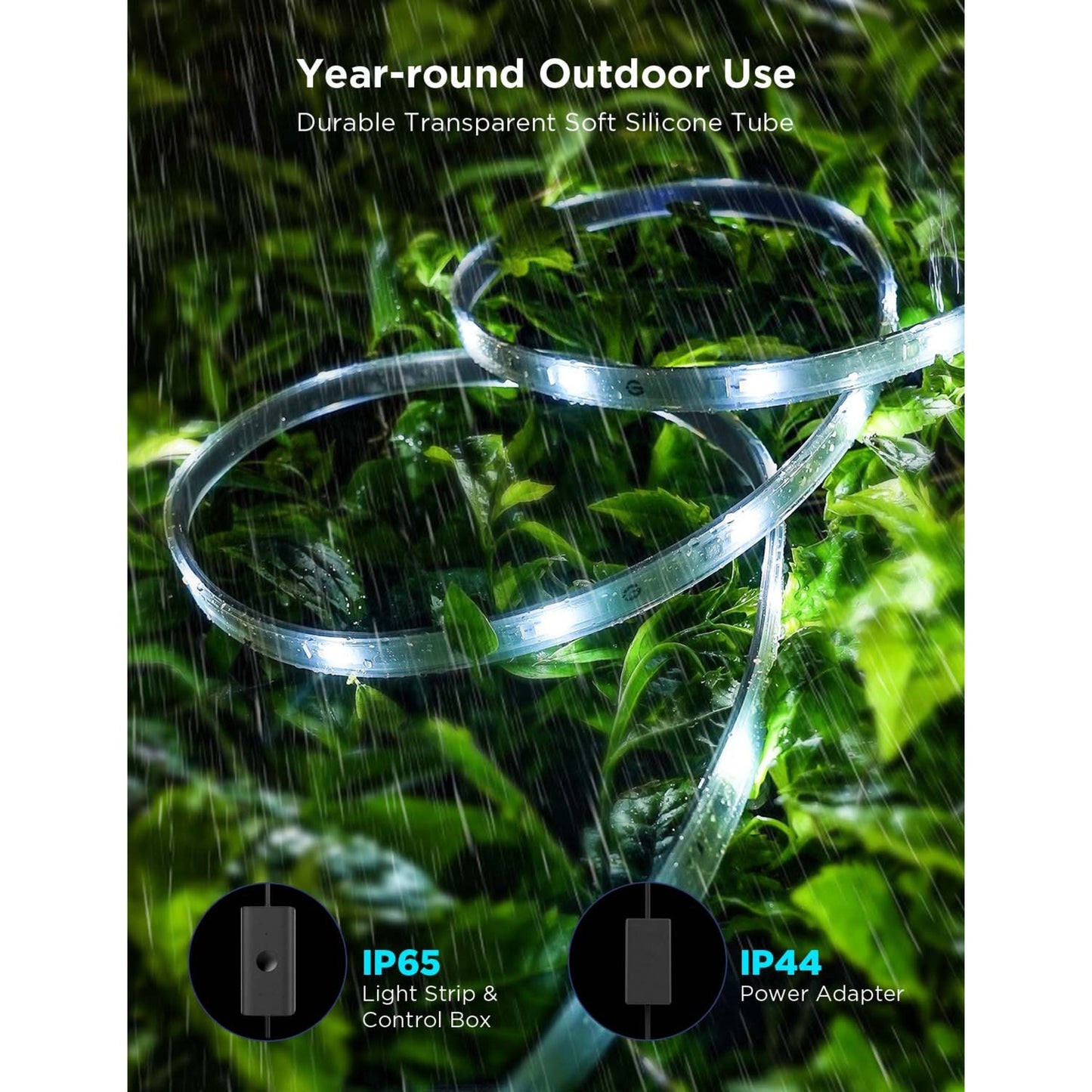 Govee rgbicww outdoor ledstrip (10 meter, 2,4ghz wifi, bluetooth)