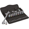 Wera 8100 sa 11 zyklop metal-ratelset, 28‑delig gereedschapsset (omschakelpal, 1 4 -aandrijving)