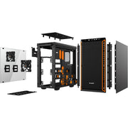 Be quiet! pure base 600 window midi tower behuizing (zwart oranje | 2x usb-a | tempered glass) - afbeelding 4