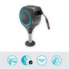 Gardena patio slangbox rollup slanghaspel (grijs turquoise, 20 meter, incl. reinigingsspuit)