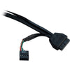 Inter-tech 2u-2129-n rack behuizing (zwart | 2x usb-a)