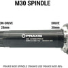 Praxis Trapas adapter M30 Road MTB 68-73mm