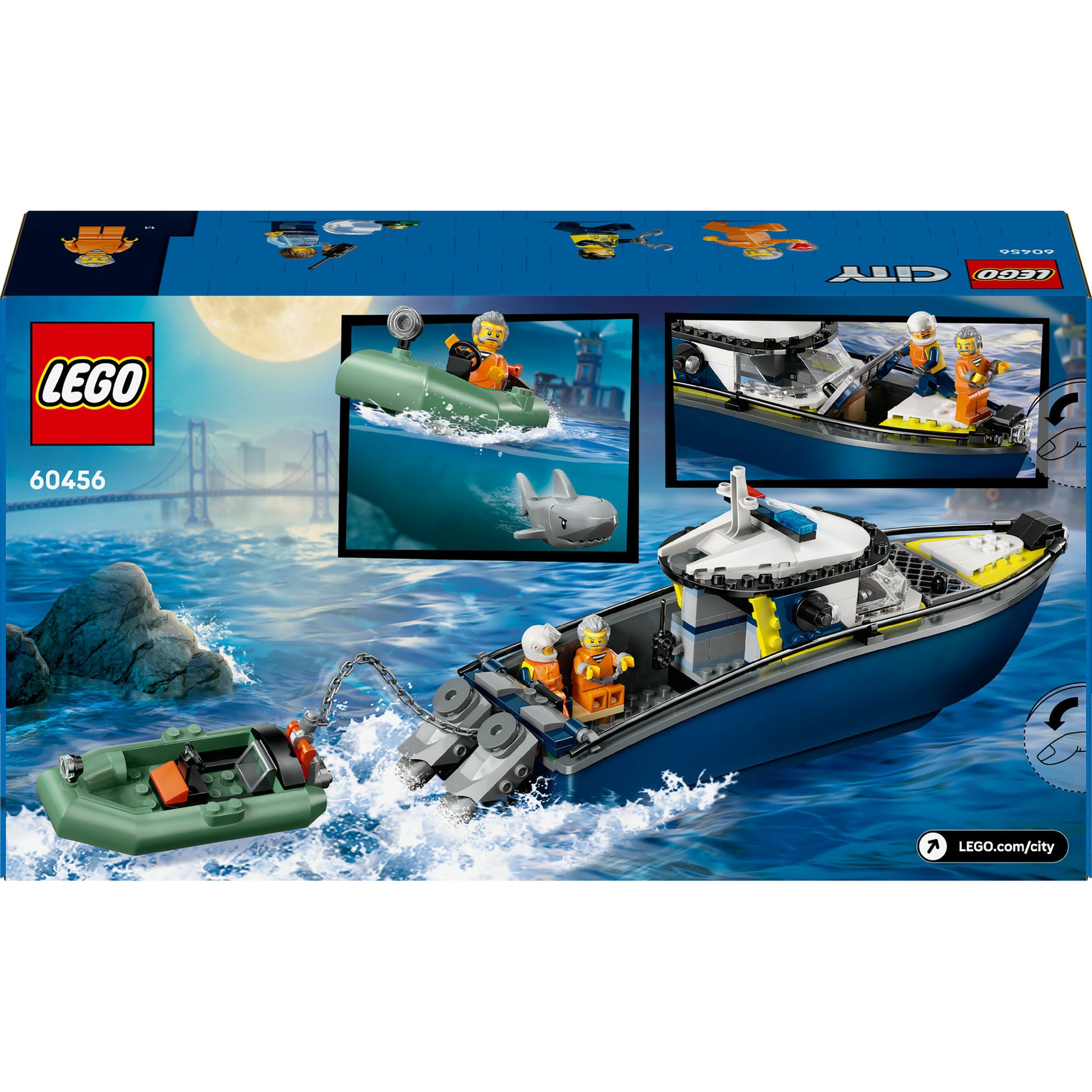 LEGO 60456 Inseguimento della polizia cittadina con la barca della polizia