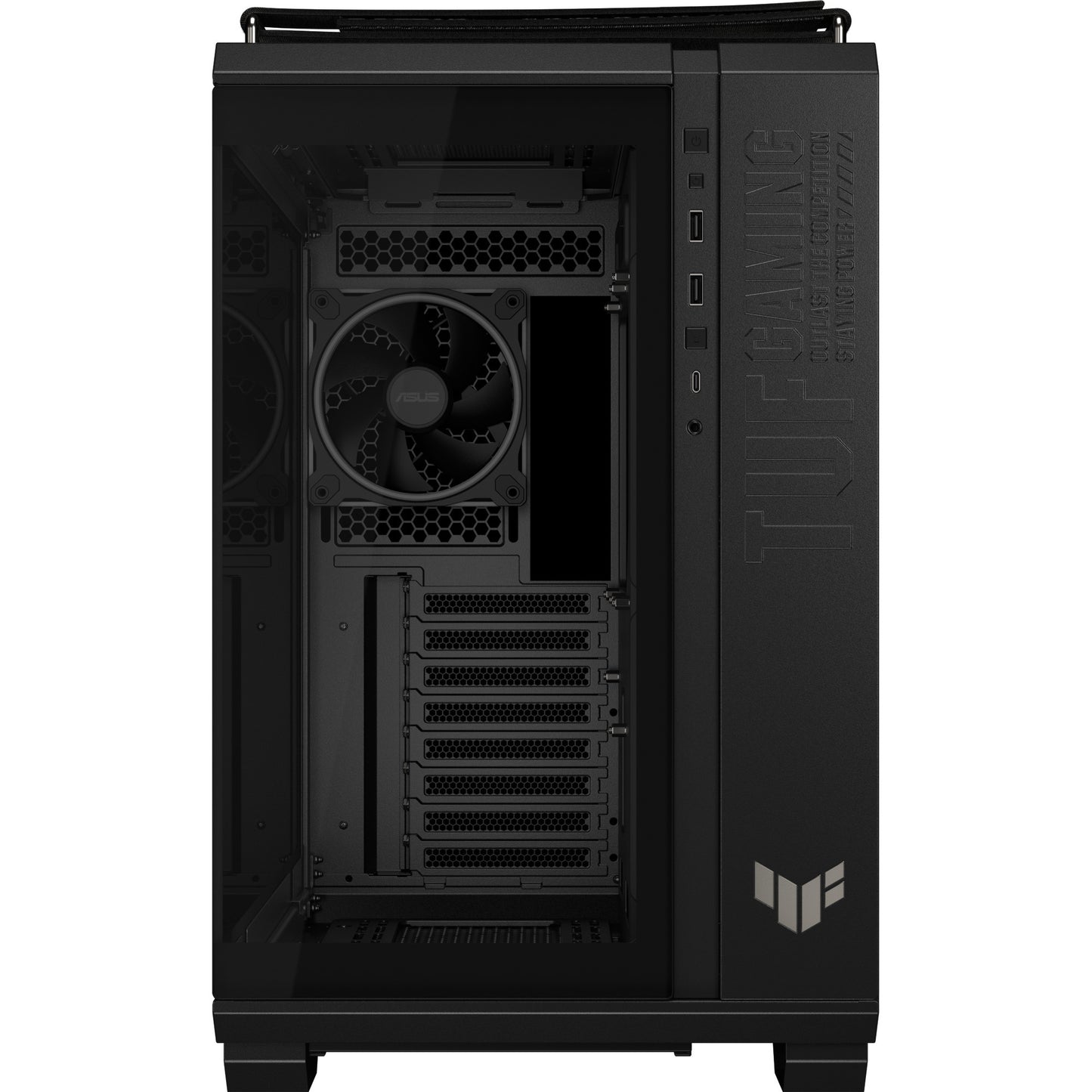 Custodia midi tower Asus tuf gaming gt502 Horizon Argb (nero | 3x USB-A | 1x USB-C | vetro temperato)
