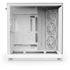 Custodia midi tower Nzxt h9 flow (bianco (opaco) | 2x USB-A | 1x USB-C | vetro temperato)