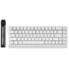 Teclado para juegos con interruptor magnético de efecto hall mchose ace 68 (blanco, diseño estadounidense, magnético ice rhino, 60%, rgb, intercambio en caliente, usb-c, sensor de efecto hall)