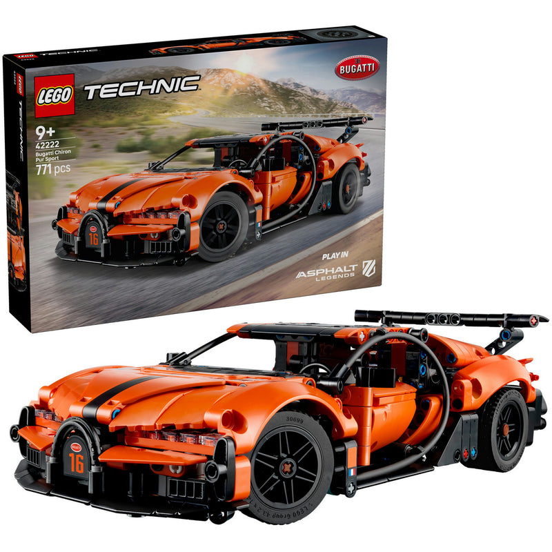 Lego technic 42222 bugatti chiron pur hiperdeportivo deportivo