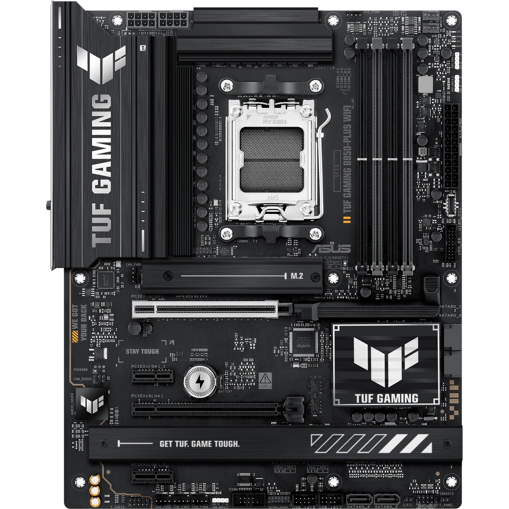 Placa base Asus Tuf Gaming B850-Plus Wi-Fi Socket AM5 (RAID, 2.5GB-LAN, Wi-Fi 7, BT, Sonido, ATX)