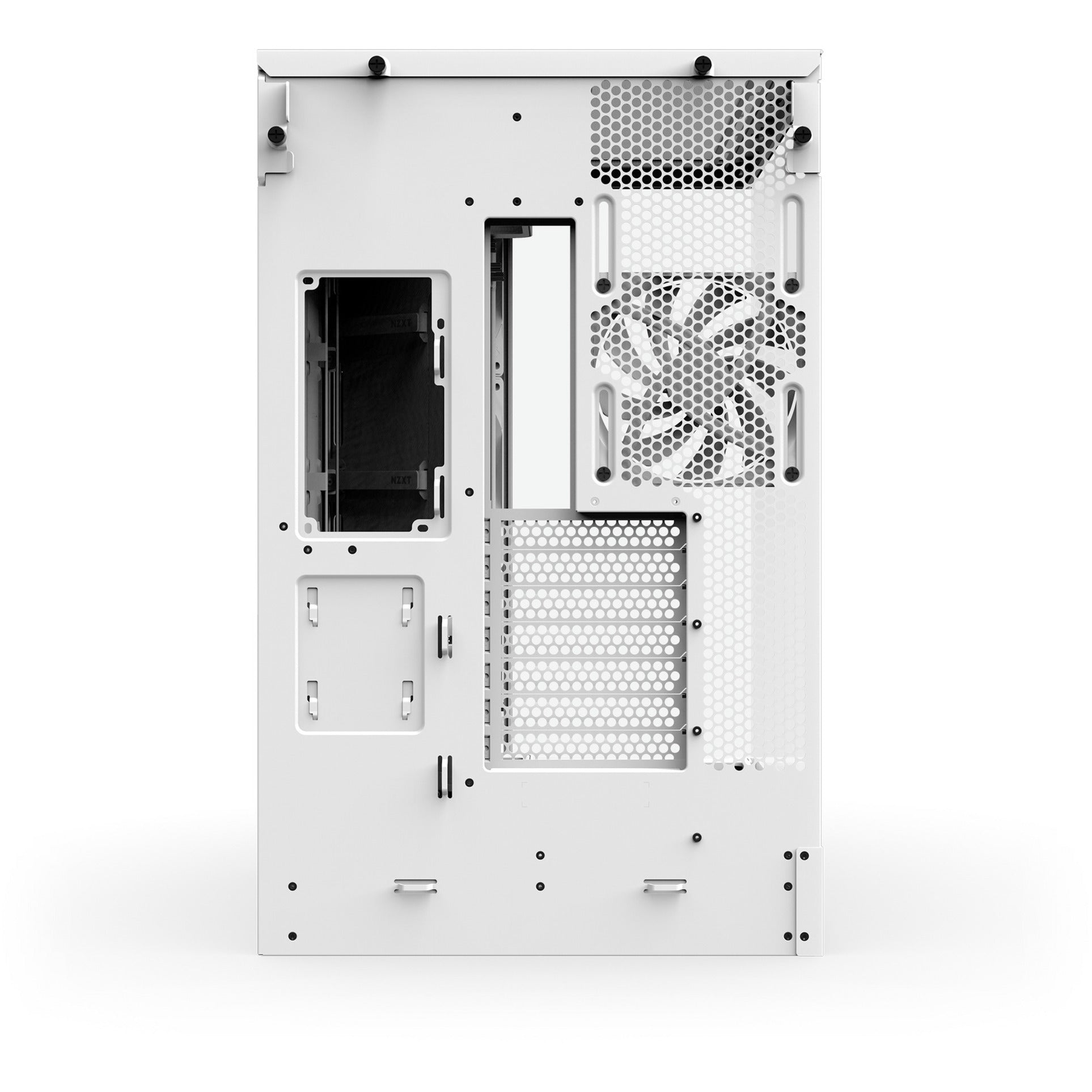 Custodia midi tower Nzxt h9 flow (bianco (opaco) | 2x USB-A | 1x USB-C | vetro temperato)