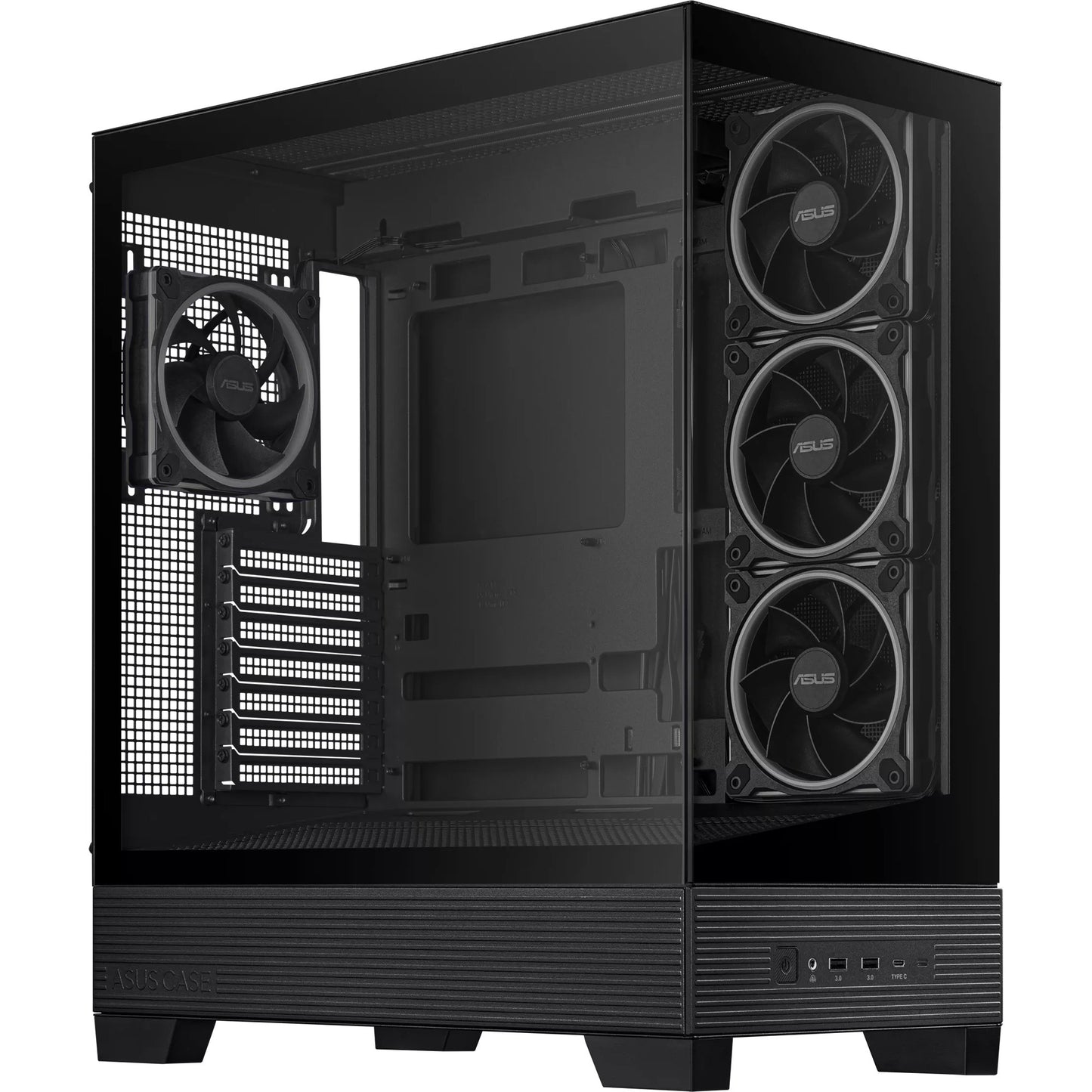 Carcasa de torre midi Asus a31 plus (negro | 2x USB-A | 2x USB-C | vidrio templado)