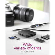 Icy box ib-cr302-cu3 4-in-1 card reader (black) - afbeelding 5
