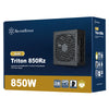Silverstone triton 850rz modulaire 850 watt voeding (zwart, 1x 12v-2x6, 3x pcie)