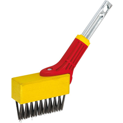 Spazzola per giunti Wolf-garten multi-star fb-m + manico multi-star zm 140 frassino (rosso giallo)