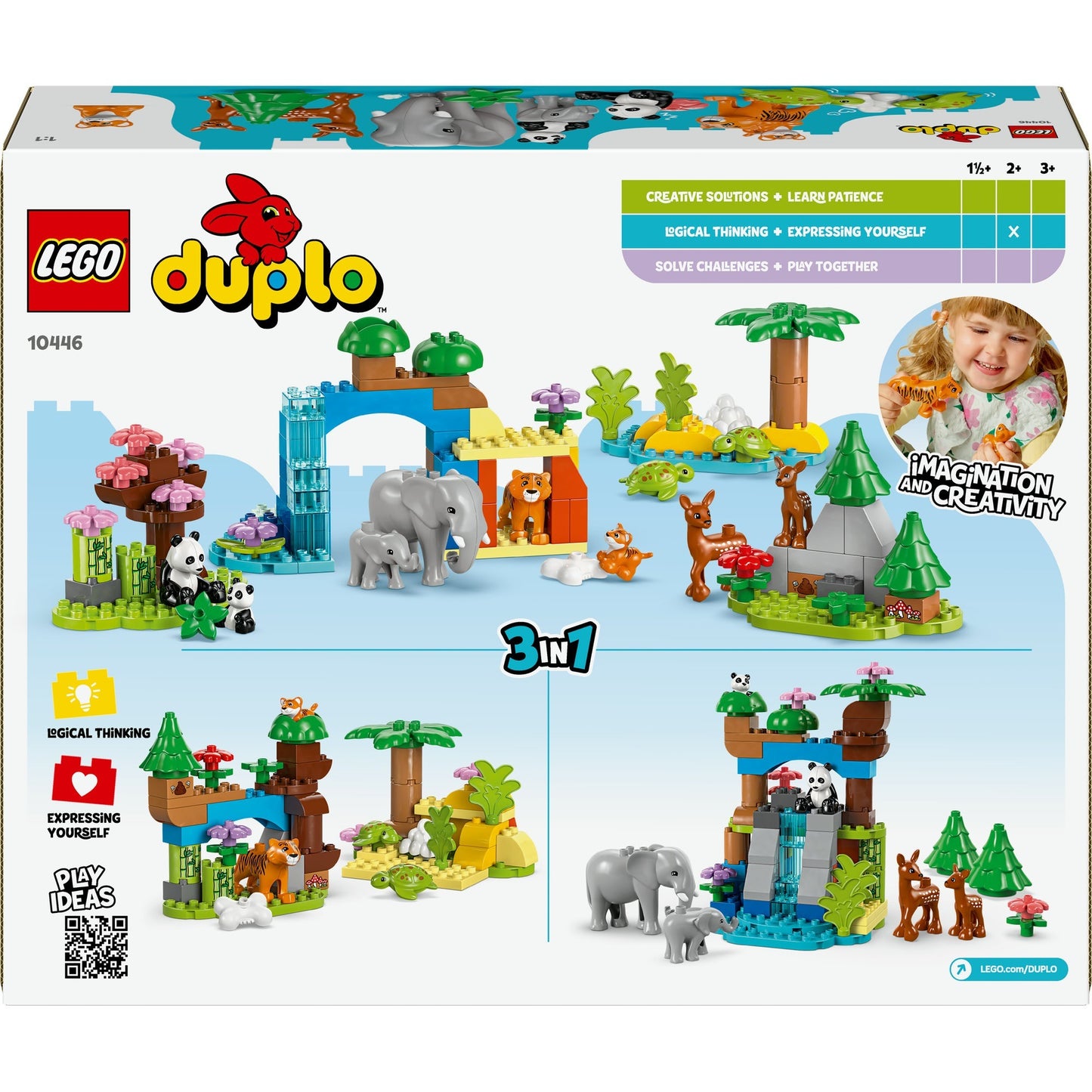 LEGO LEGO DUPLO CITTÀ 10446 Famiglie 3 in 1 di Wild Dieren