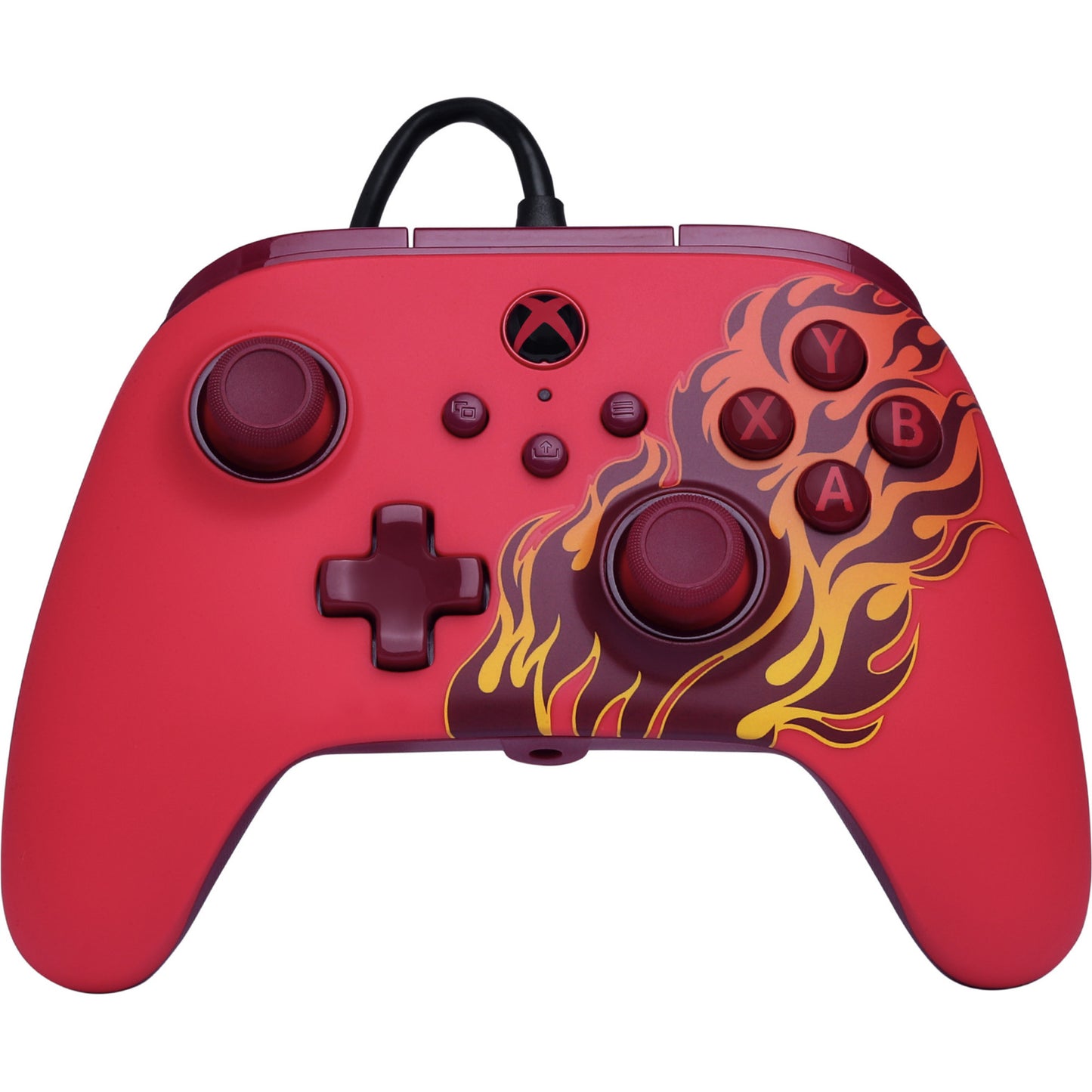 Controller Powera Advantage con cavo per xbox serie x|s - red fire (rosso, xbox serie x|s, xbox one, PC)