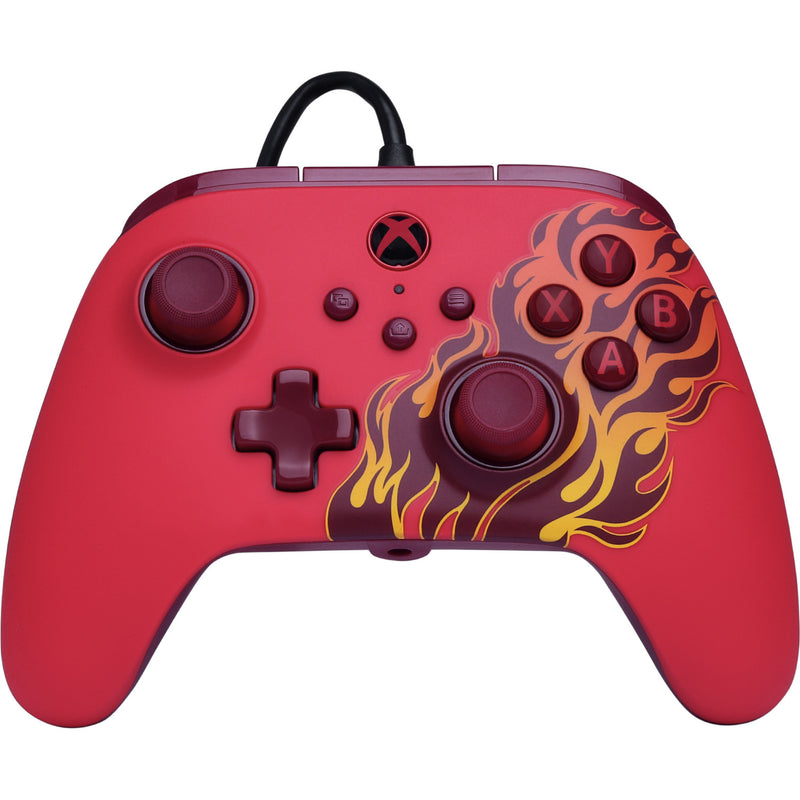 Controller Powera Advantage con cavo per xbox serie x|s - red fire (rosso, xbox serie x|s, xbox one, PC)