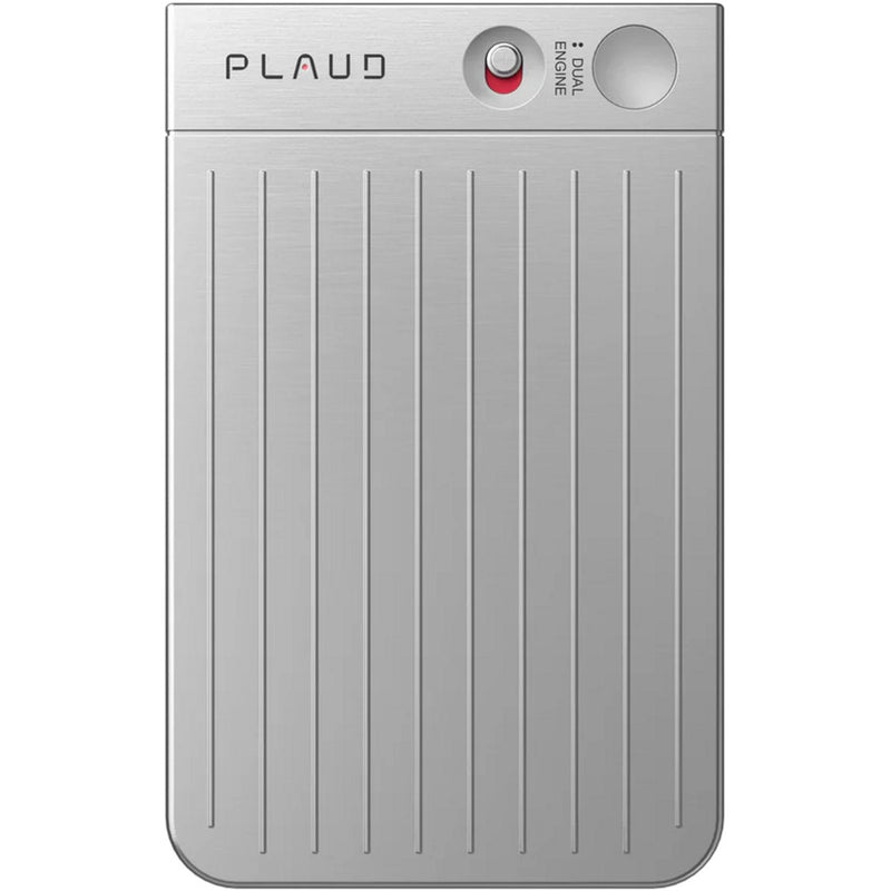 Dittafono Plaud (argento, 64 GB, Bluetooth (BLE 5.2), Wi-Fi (2,4 GHz))