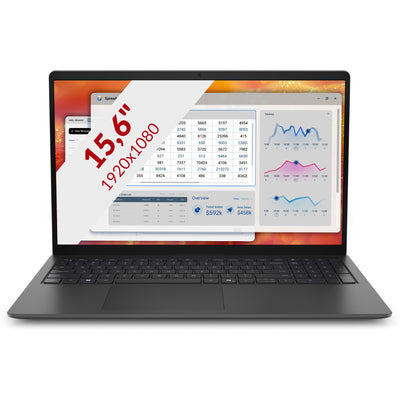 Computadora portátil Dell pro 15 esencial pv15265 15.6 (negro | ryzen 5 130 | radeon 660m | 16 GB | 512 GB SSD)