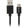 Sharkoon usb-a 2.0 - usb-c kabel (zwart, 1 meter)