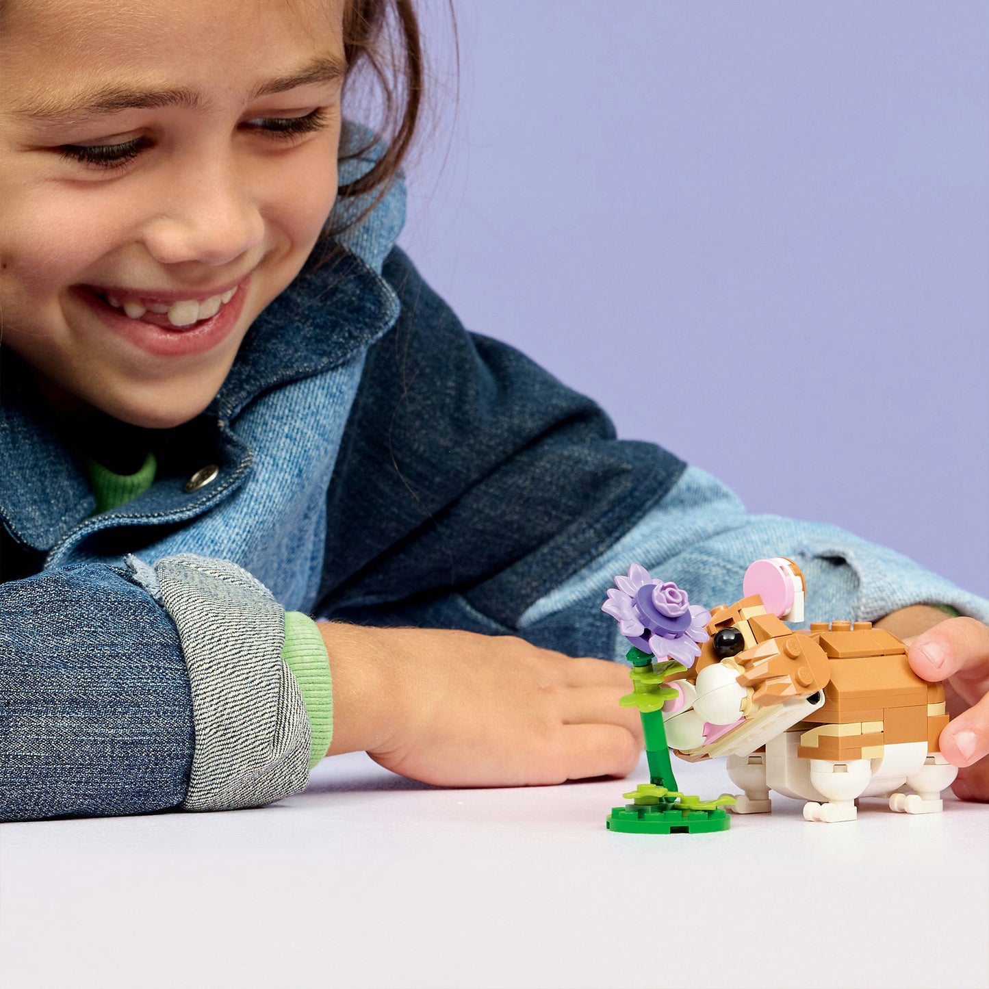 Lego 31376 Creator simpatico criceto con fiore | 2 pezzi