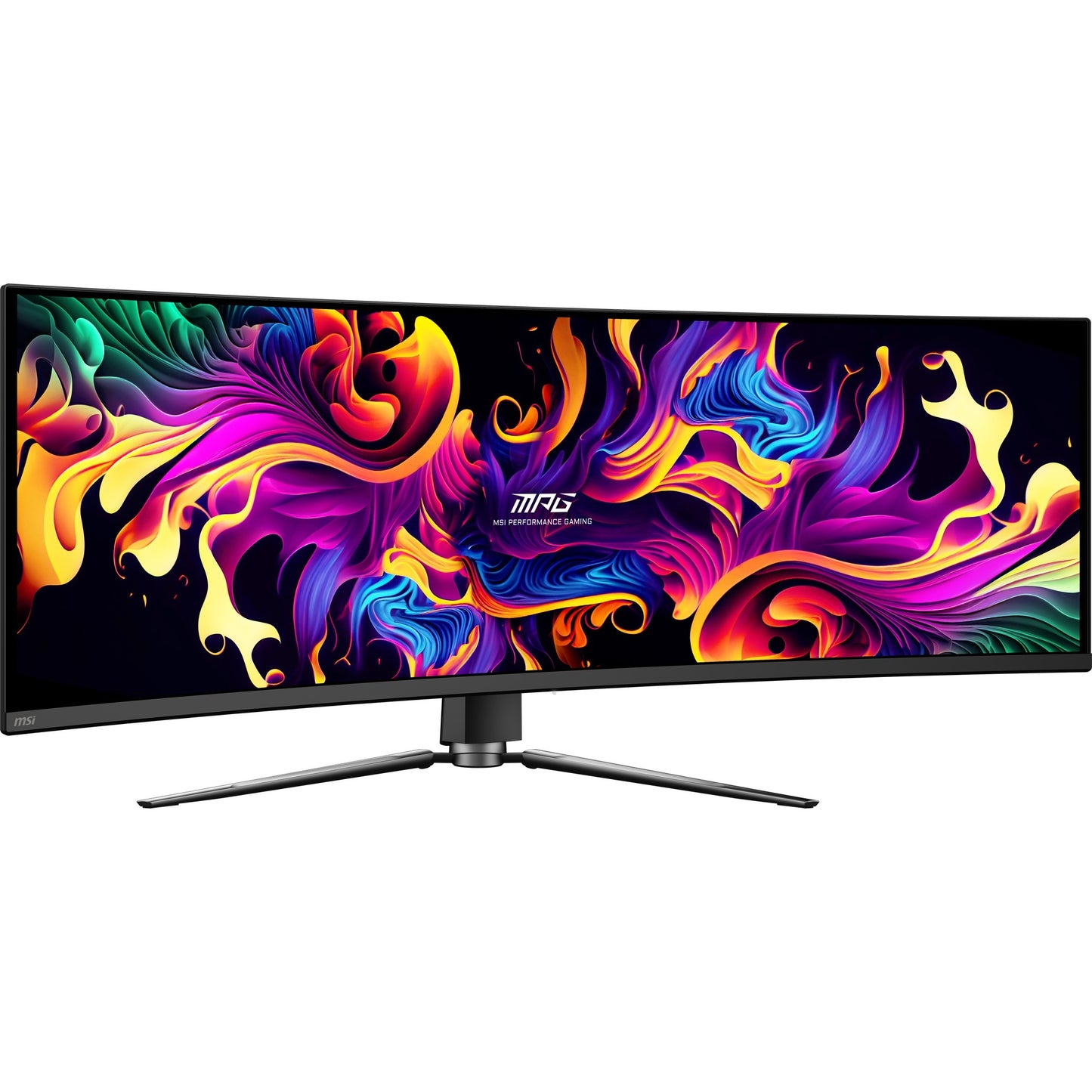 Monitor da gioco ultrawide curvo MSI MPG 491CQP QD-OLED 49 (nero, 2x HDMI, Display Port, 2x USB-A, USB-B, USB-C, 144 Hz)