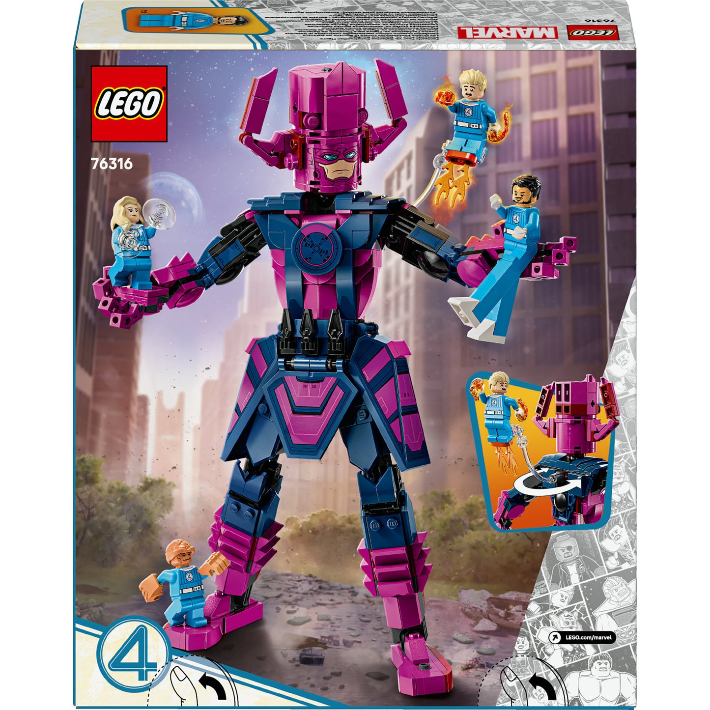 Lego Super Heroes Marvel 76316 Fantastic Four vs. Galactus Figura de construcción