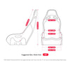 Silla de carreras con simulación de retroalimentación háptica es1 de Next Level Racing (negra)