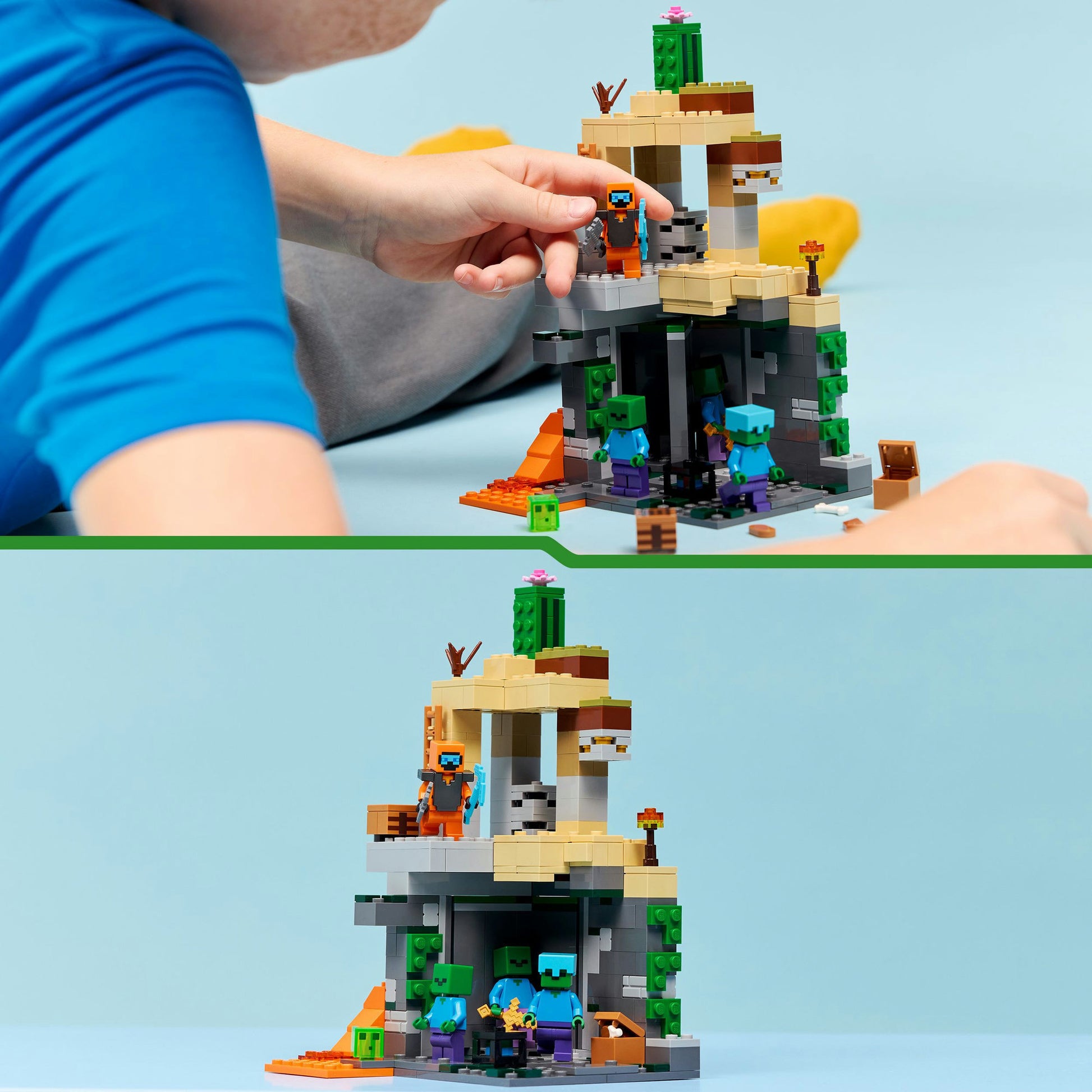 Lego 21587 Minecraft il sotterraneo degli zombi
