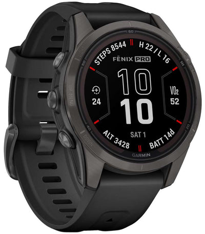 Garmin fenix® 7s pro - edición solar zafiro 42mm - reloj inteligente multideporte GPS