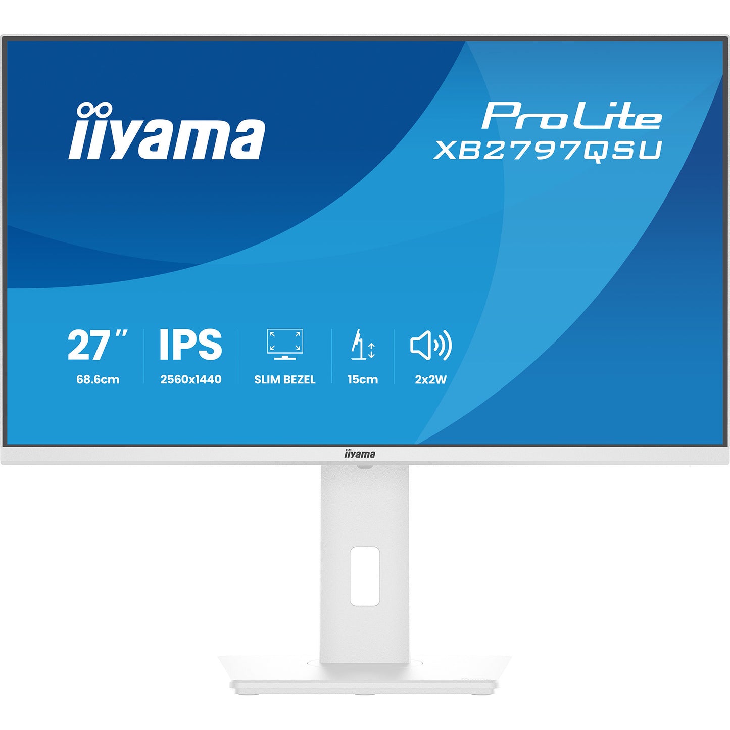 Monitor Iiyama prolite xb2797qsu-w1 27 (bianco (opaco), HDMI, porta display, USB, audio)