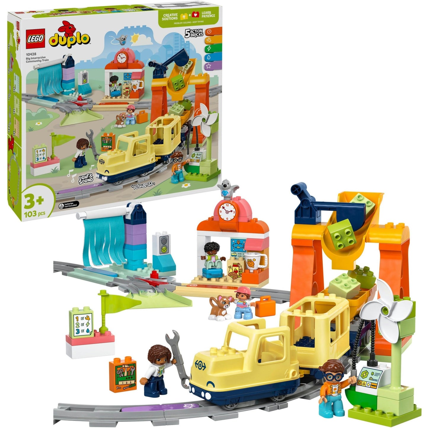 LEGO LEGO DUPLO CITTÀ 10428 BRIMP TRENORE DI CONTRATTO INTERACTIVO