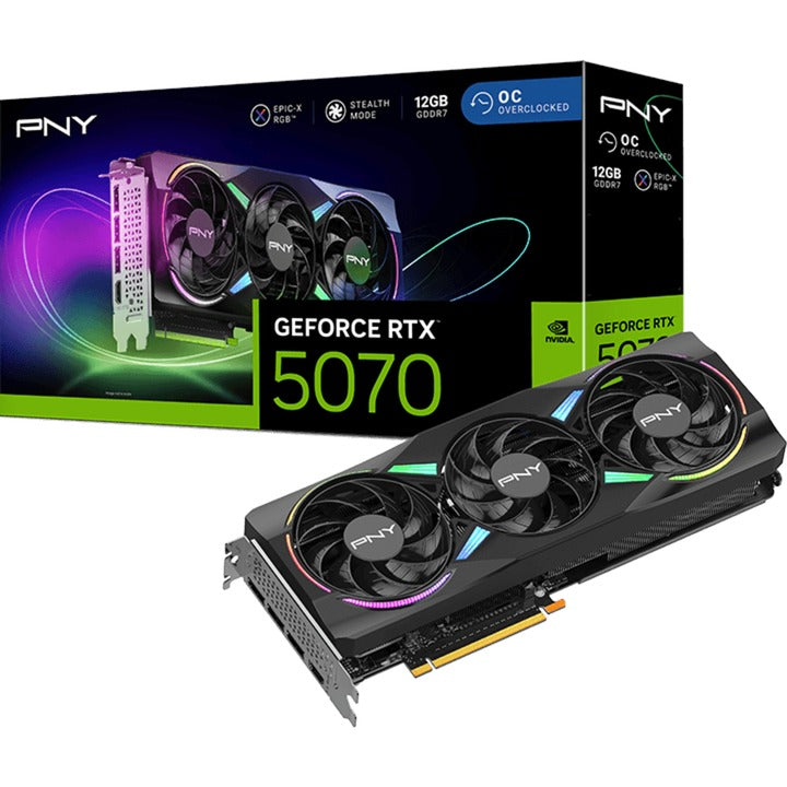 Scheda grafica Pny Geforce RTX 5070 Arbb OC (DLSS 4, 3x Display Port, 1x HDMI 2.1)