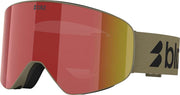 Bliz flow brown w red multi - ski goggle - afbeelding 1