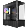 Antec c6 curve argb midi tower behuizing (zwart | 2x usb-a | 1x usb-c | tempered glass)