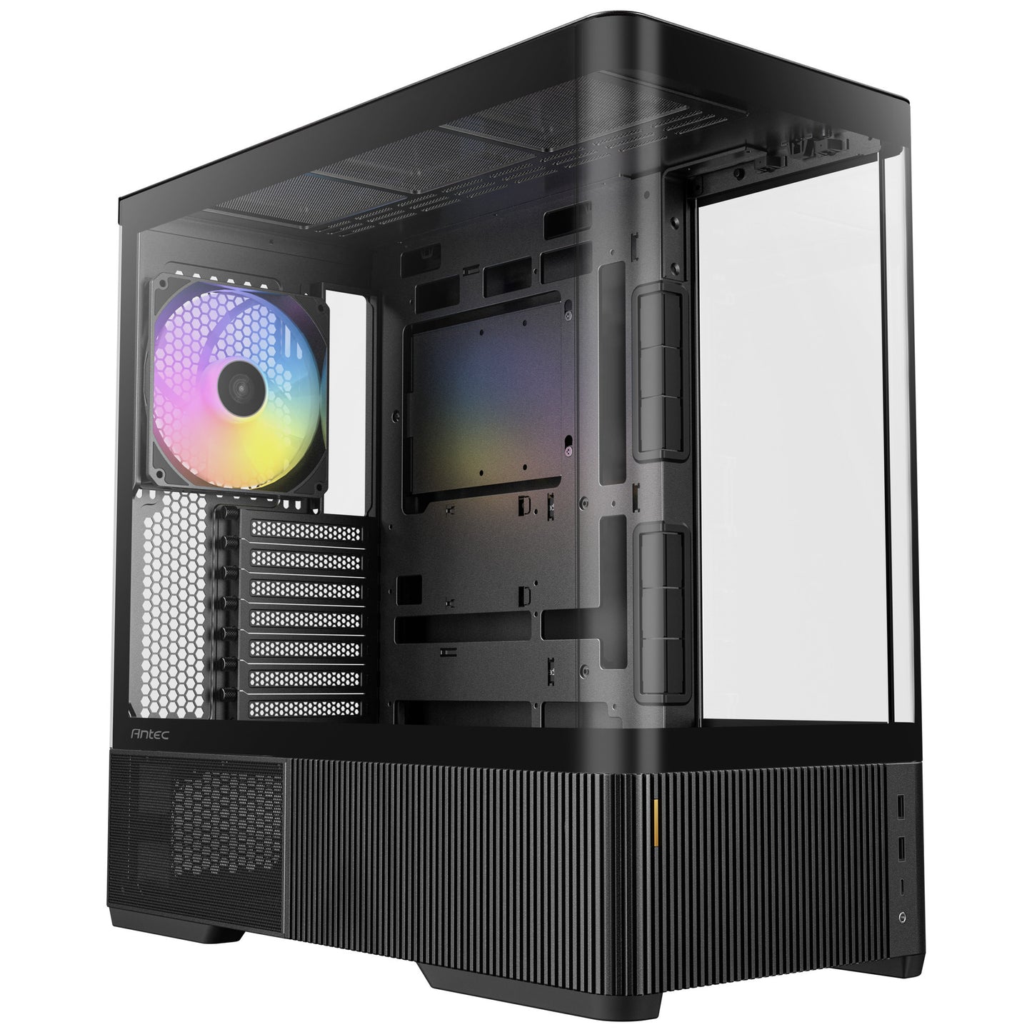 Carcasa torre midi Antec c6 curve argb (negro | 2x USB-A | 1x USB-C | vidrio templado)