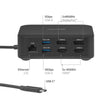 Estación de acoplamiento Club 3D 12-1 USB-C® Quad DisplayLink (negra)