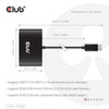 Club Hub 3D DisplayPort Quad Monitor MST 4x 4K30Hz DisplayPort Splitter (Nero)