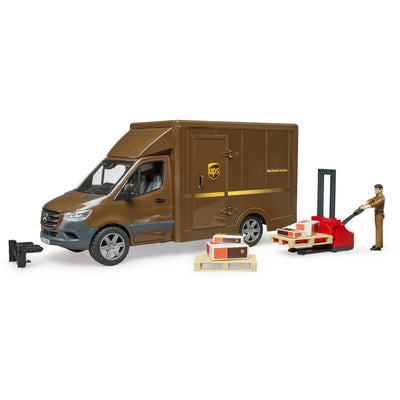 Bruder MB Sprinter UPS con controlador y accesorios