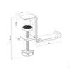 Neomounts ads11-171sl headset houder (zilver)