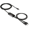 Club 3D USB Type-C, Y Cable de carga a 2x USB Type-C