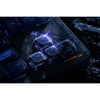 Teclado mecánico 8bitdo retro 87 - mecha break, teclado para juegos (negro azul, diseño estadounidense, kailh box jellyfish pro polish, tkl, teclas abs, hot-swap, bluetooth le 5.0, inalámbrico 2.4ghz, usb)
