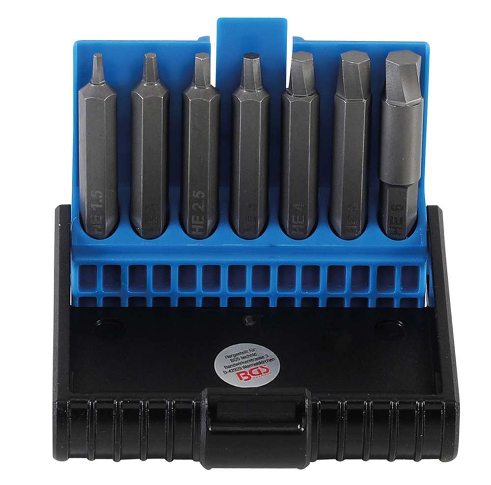 Juego de extractores de tornillos bgs technic para vaso hexagonal 7 piezas